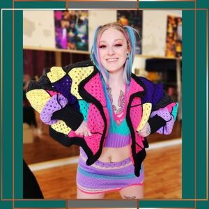 3-Piece Crocheted Outfit